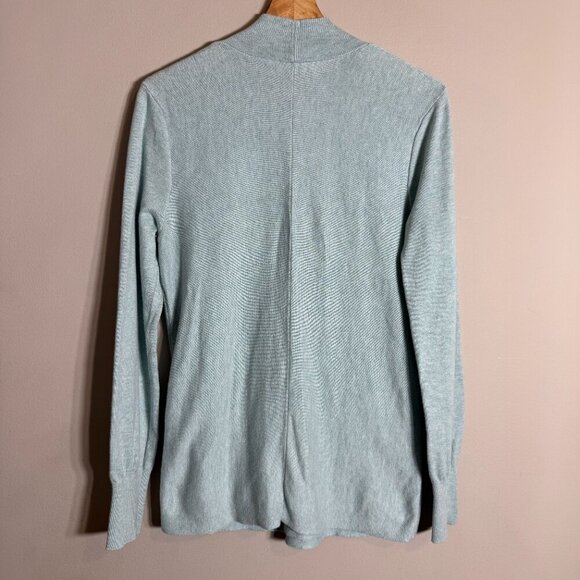 J. Jill Lightweight Wrap Knit Sweater Pullover Women's Small Blue Classic Career - Picture 8 of 11